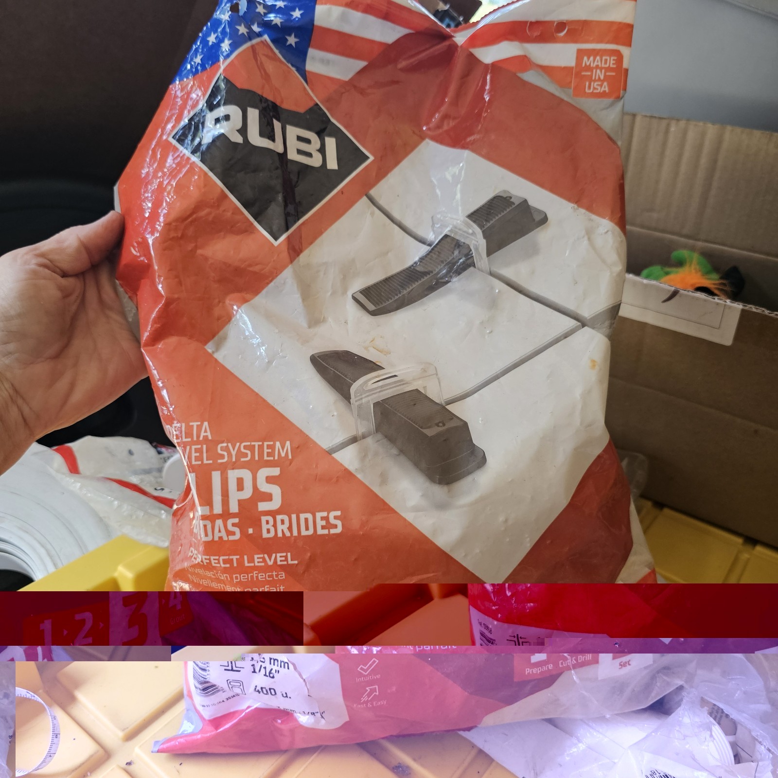 Rubi Tools Delta Tile Leveling System Clips 1/16″ (1.5MM) 3/4 Bag