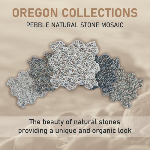 Mini Colour Pebble Natural Stone Mosaic Wall & Floor Tile ($9.8/SqFt)