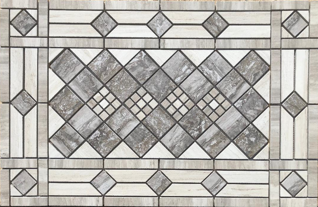 32″ x 20 3/4″ Tile Medallion Mosaic – Daltile Articulo & Exquisite tile series