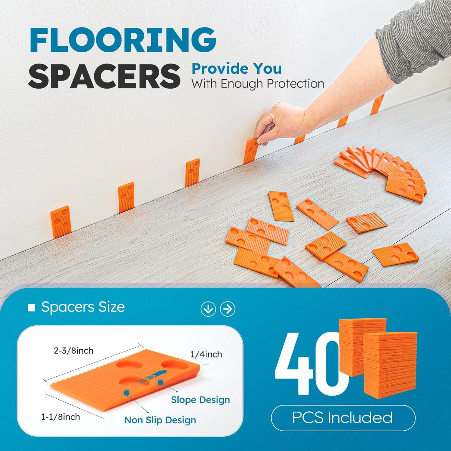 Laminate/Vinyl Flooring Tools, Tapping Block for Vinyl Plank Flooring-Double Sid