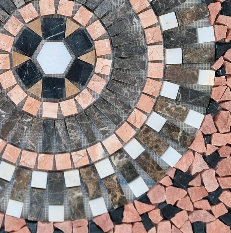 HOME DÉCOR MOSAIC | Square Shape Colorful Mosaic | Beautiful Natural Stone