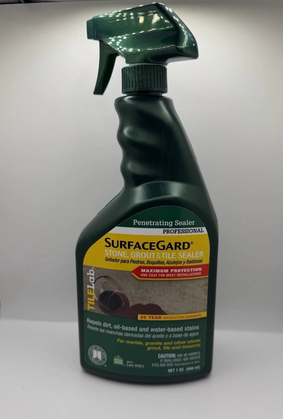 Tile Lab SurfaceGard Stone, Grout & Tile Sealer Interior & Exterior.