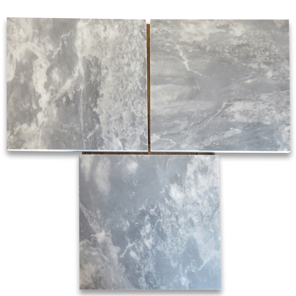 K44H Bardiglio Gray Dark Grey Marble 12 x 12 Tile Honed