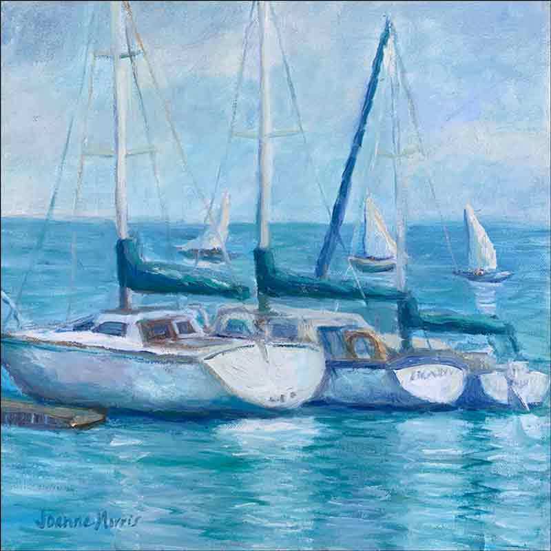 Sailboat Accent & Decor Tile Joanne Morris Margosian Nautical Art JM129AT