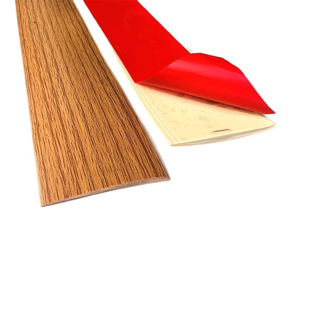 5CM/6.56FT Yellow Oak PVC Transition Strip – Easy Installation for Smooth Floors
