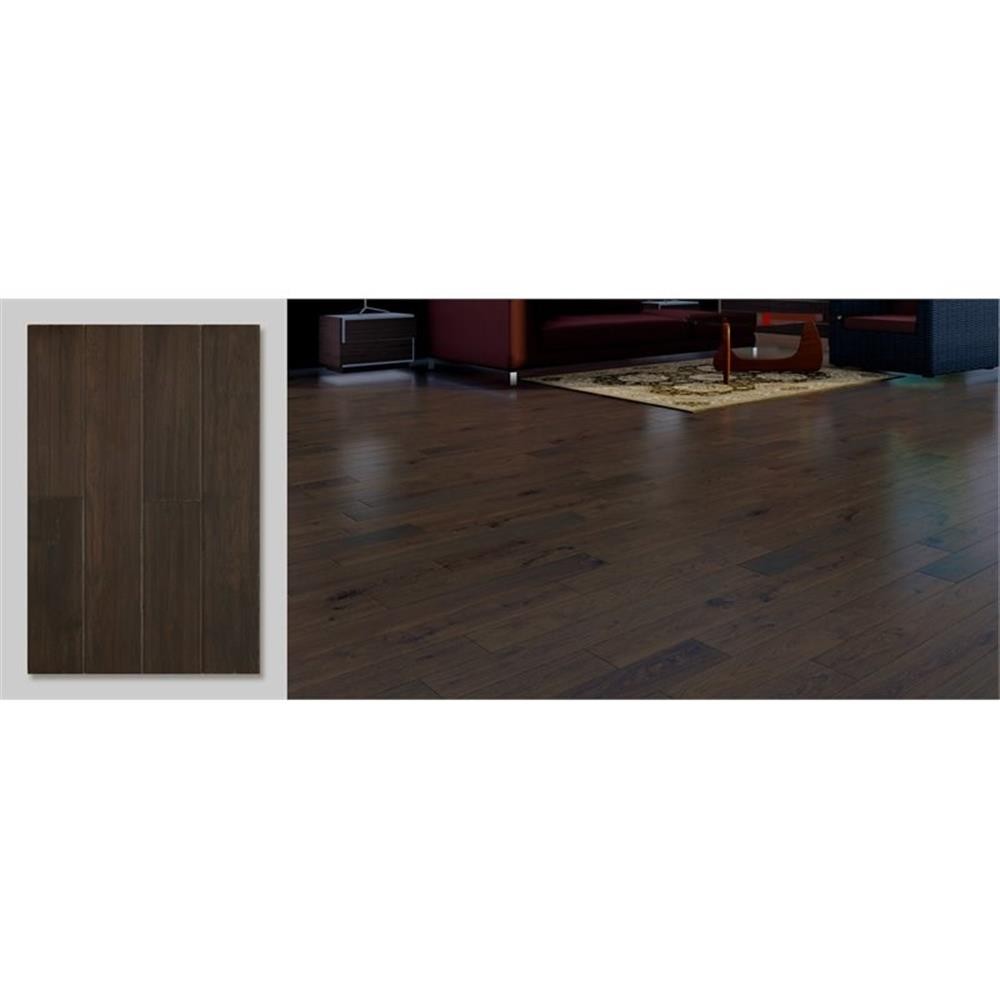 Pemberly Row Traditional 1/2×5″ Hardwood Flooring in Shadow Gray