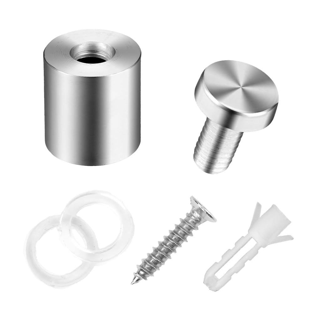 Standoff Screws for Acrylic Signs – Metal 0.75×1.18 in (12 Pcs),