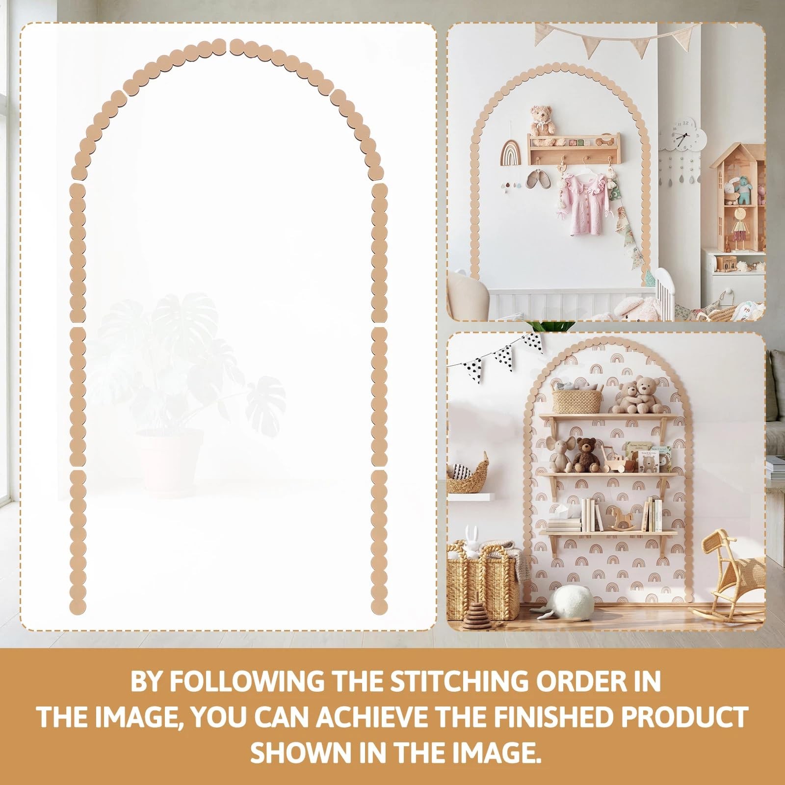 Unfinished Beaded Decorative Wood Trim Pre-Cut Wood Molding Cute DIY Moulding…