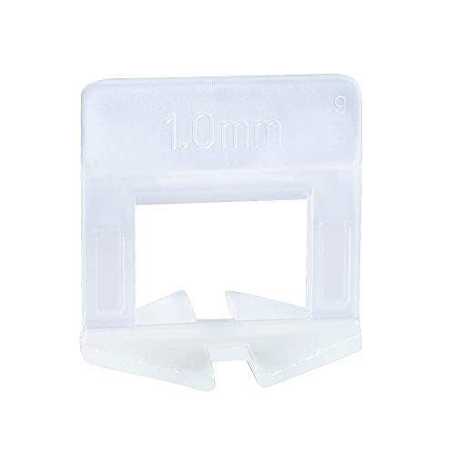 Tile Leveling System Clips 400 Pcs 1mm Spacers for Floor Wall Tile Installation
