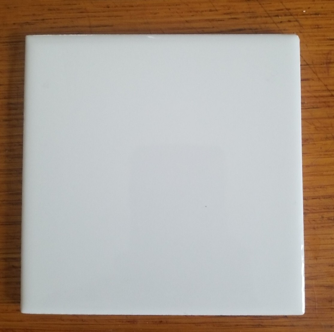 Vintage 4 1/4: US Ceramic USA Glossy Bright Snow White Tile