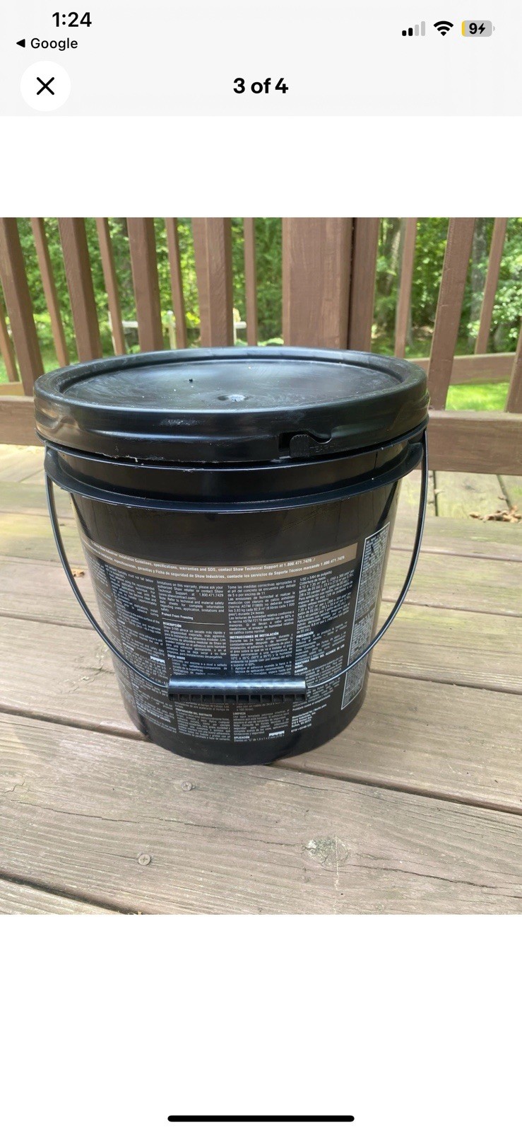 Shaw Floors 5100 Pressure-Sensitive Adhesive Black 4 Gallon Low VOC Eco-Friendly
