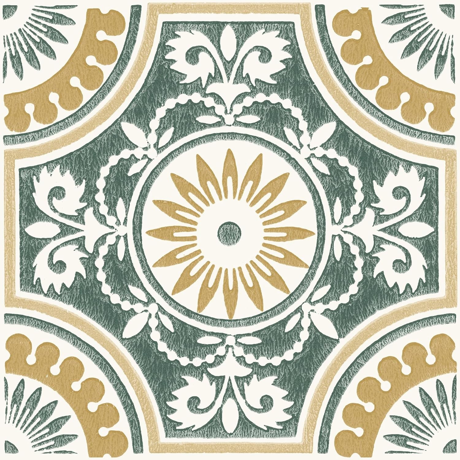 12-in by 12-in Yellow Ezra Vinyl Peel & Stick Floor Tiles (10 Tiles), (10 sq.ft.