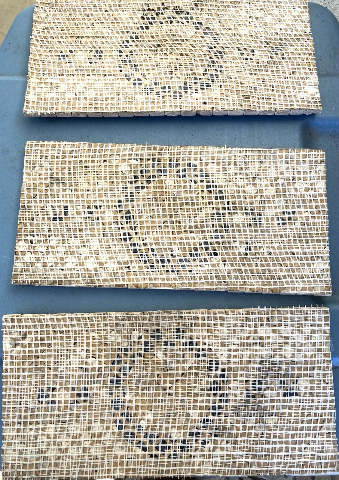 10 Tumbled Travertine Mosaic Border Tiles