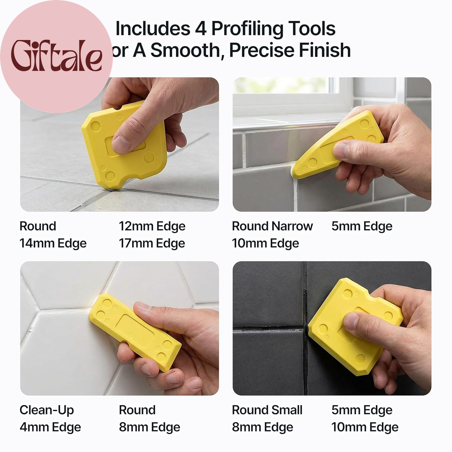 Bright White Grout Reviver Kit | Ready Mixed Grout Repair 400G / 210Ml with 4 Pi