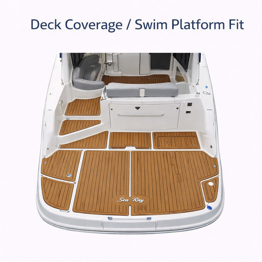 2001-2009 Sea Ray 280 Sundancer EVA Foam Boat Flooring Swim Platform Cockpit Mat