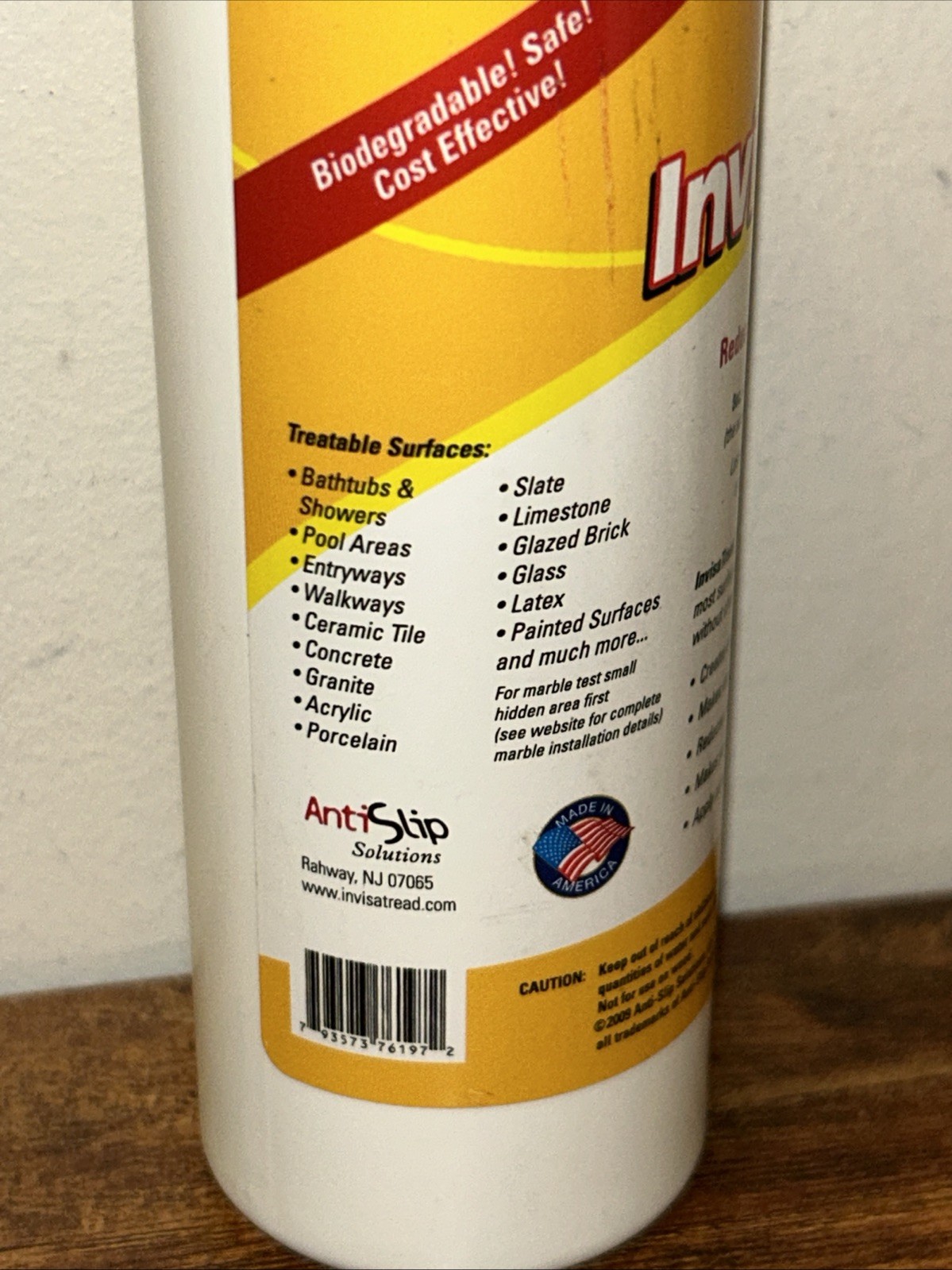 InvisaTread Slip-Resistant Surface Treatment – Set of 3 (75% Full)