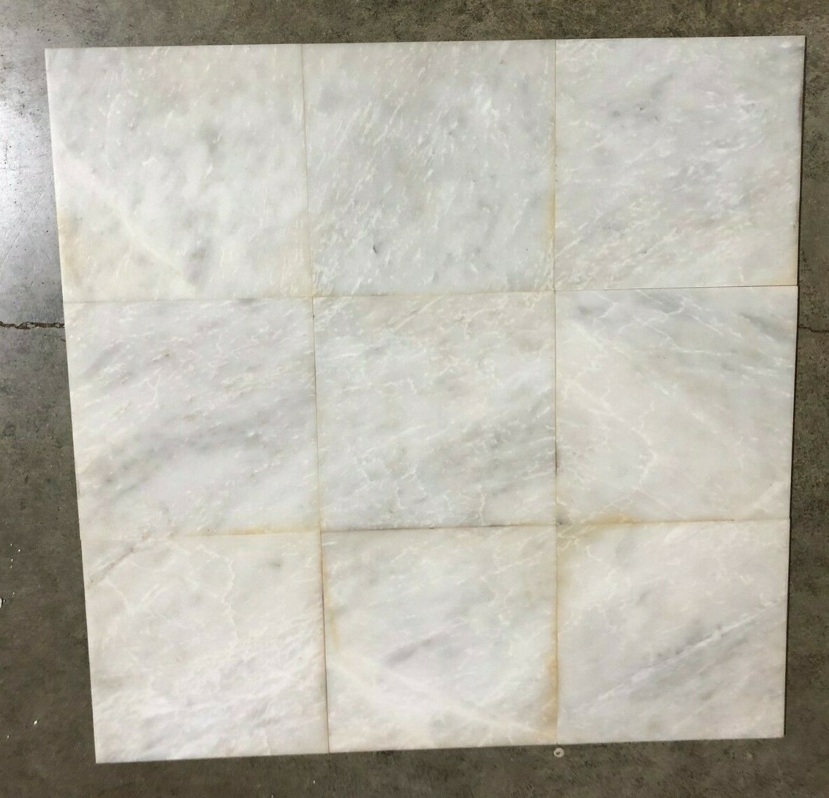 12×12 Tile White Marble Remodel Stone Honed Wall BOX OF 5 TILES T-76