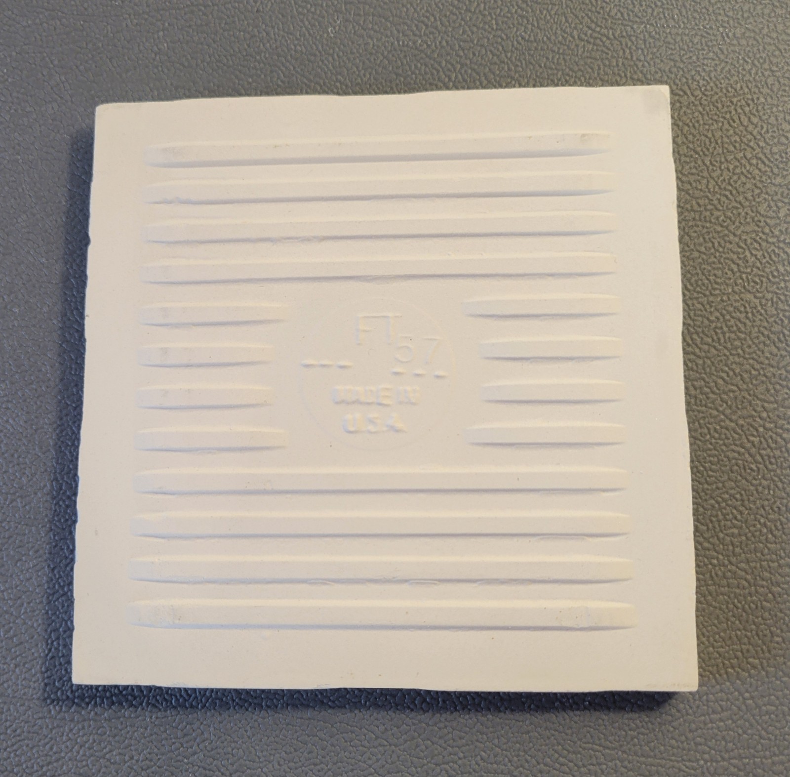 1 Tile FT Florida USA 4-3/8″ Gloss Black White Speckled Tile Salt & Pepper