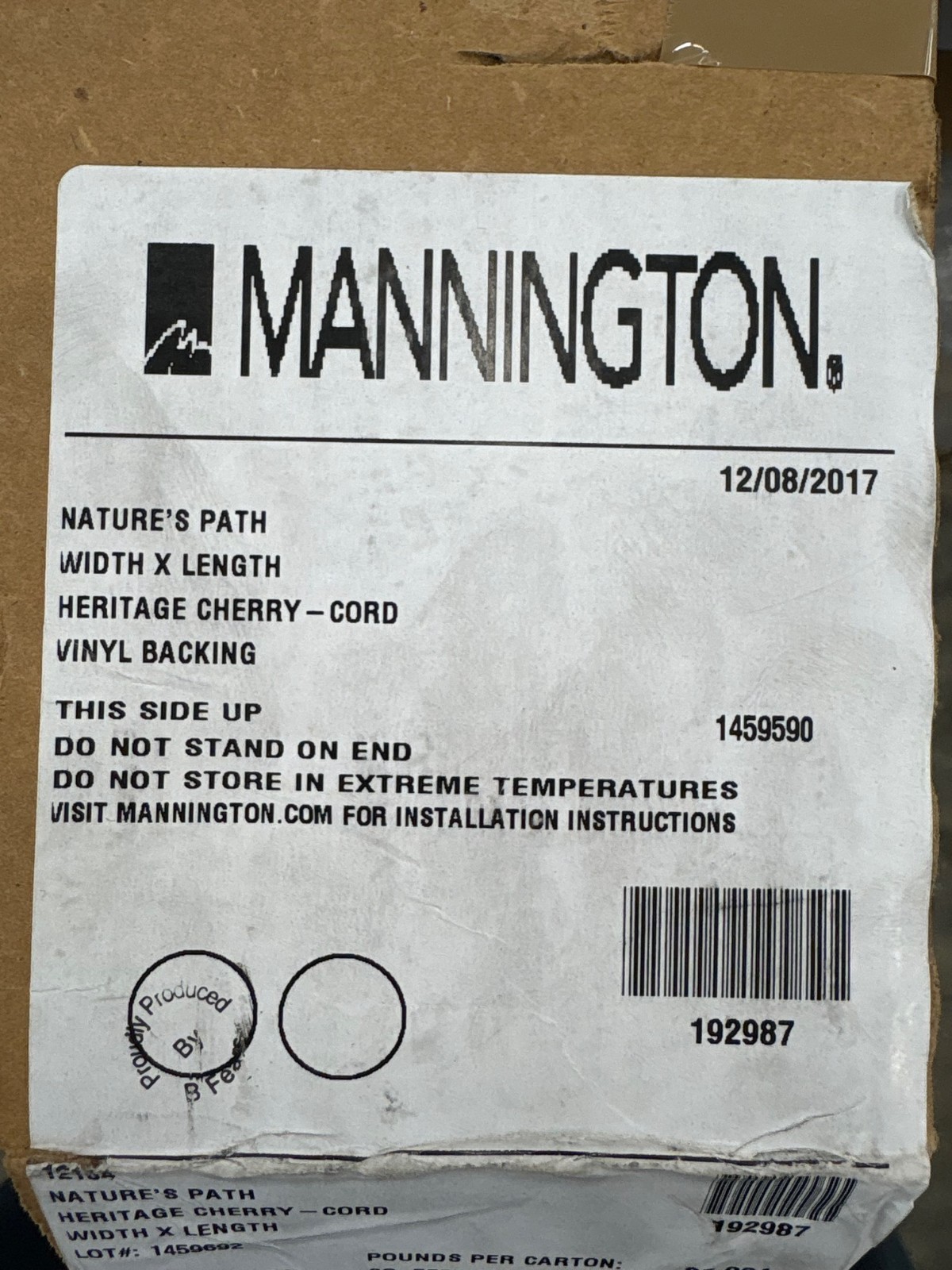 Mannington Vinyl LVP 12104 Nature’s Path Heritage Cherry Cordovan 4×36 v2