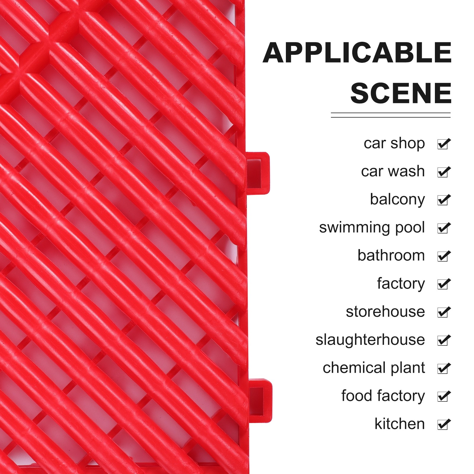 Garage Floor Tiles 2.5 Ton Load Bearing Dual Layer Heavy Duty Interlocking Mats