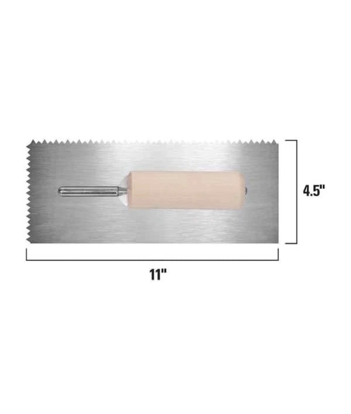 Lot 3 – Wood Flooring Adhesive 1/4 in. x 3/16 in. V-Notch Trowel New