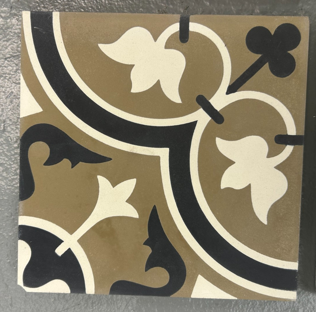 4 LILI SOPHIA ENCAUSTIC CEMENT TILES Designer Stone 16 x 16 Floor Mosaic Vietnam