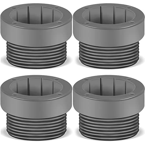 4 Pcs Pool Umbrella Stabilizer Adapter Threaded Adapter Sleeves Pool grey