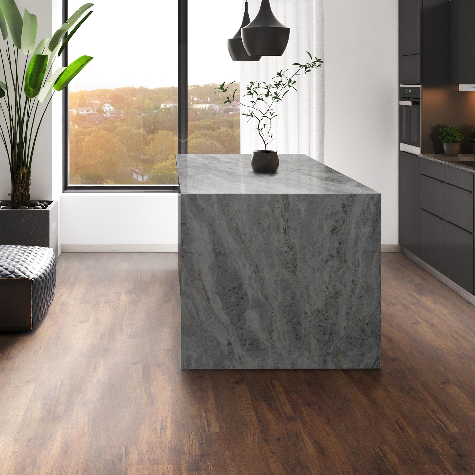 Ackland AKVRC7X48-5012-CA Parkland 7″ x 48″ Embossed Vinyl – Hidden Hickory