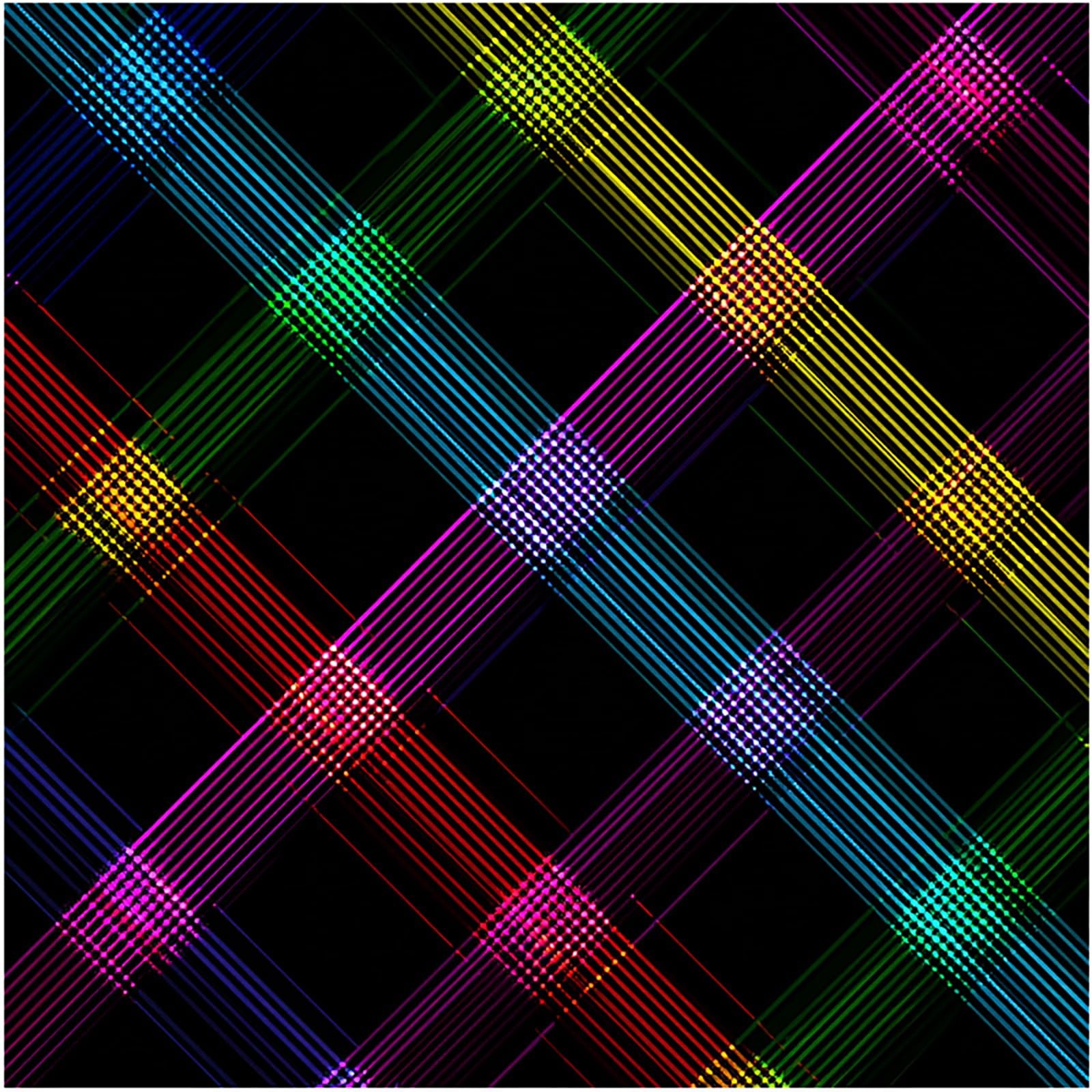 Peel and Stick Vinyl Floor Tiles – 12×12 Inch Colorful Crisscross Pattern, 10…