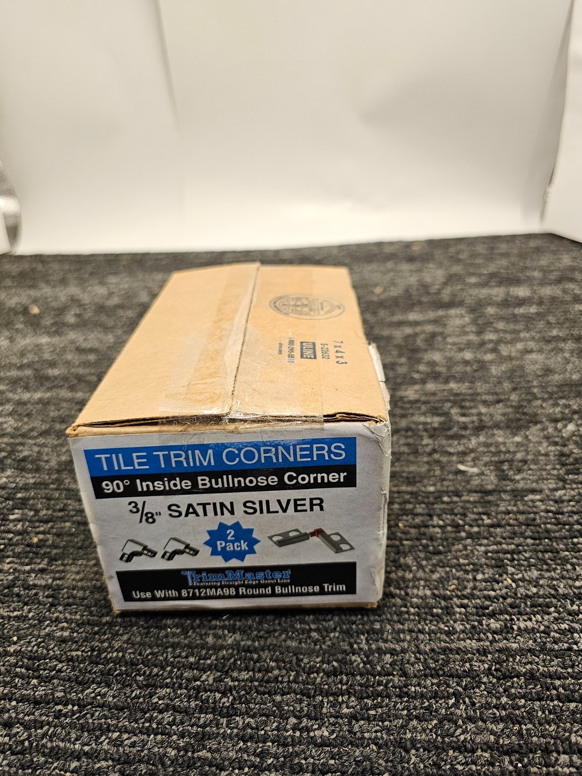 (QTY 20) TrimMaster IC8712MA2 Bullnose Inside Corner Tile Edging Trim 3/8″