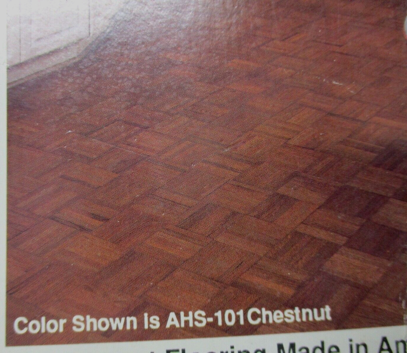 Bruce 6″Sq X5/16″ Chestnut Oak Dark Parquet 7 Finger Strip AHS-101 Wood Flooring