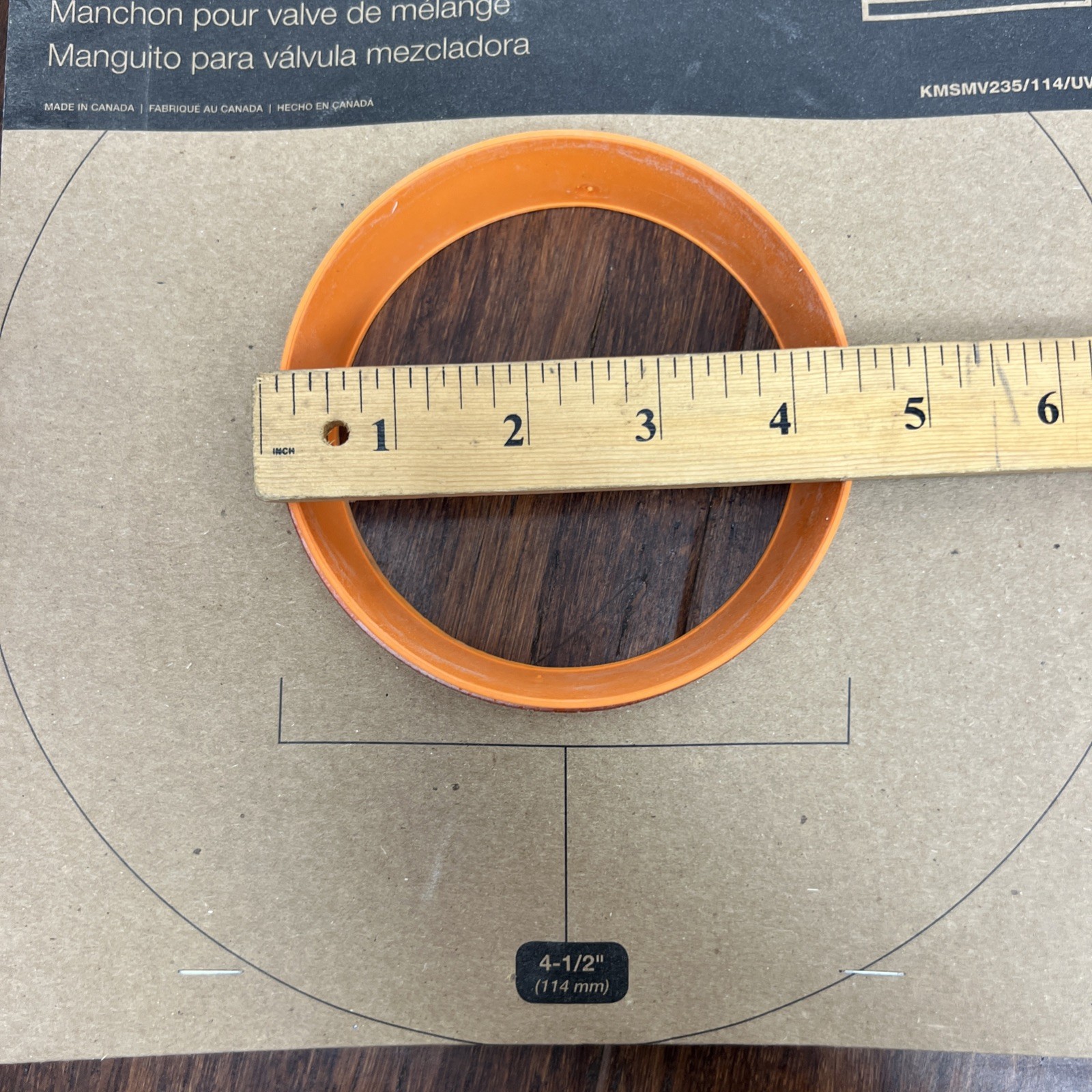 Schluter KERDI Pipe Seal 3/4” and Mixing Valve Seal 4-1/2″ Pair