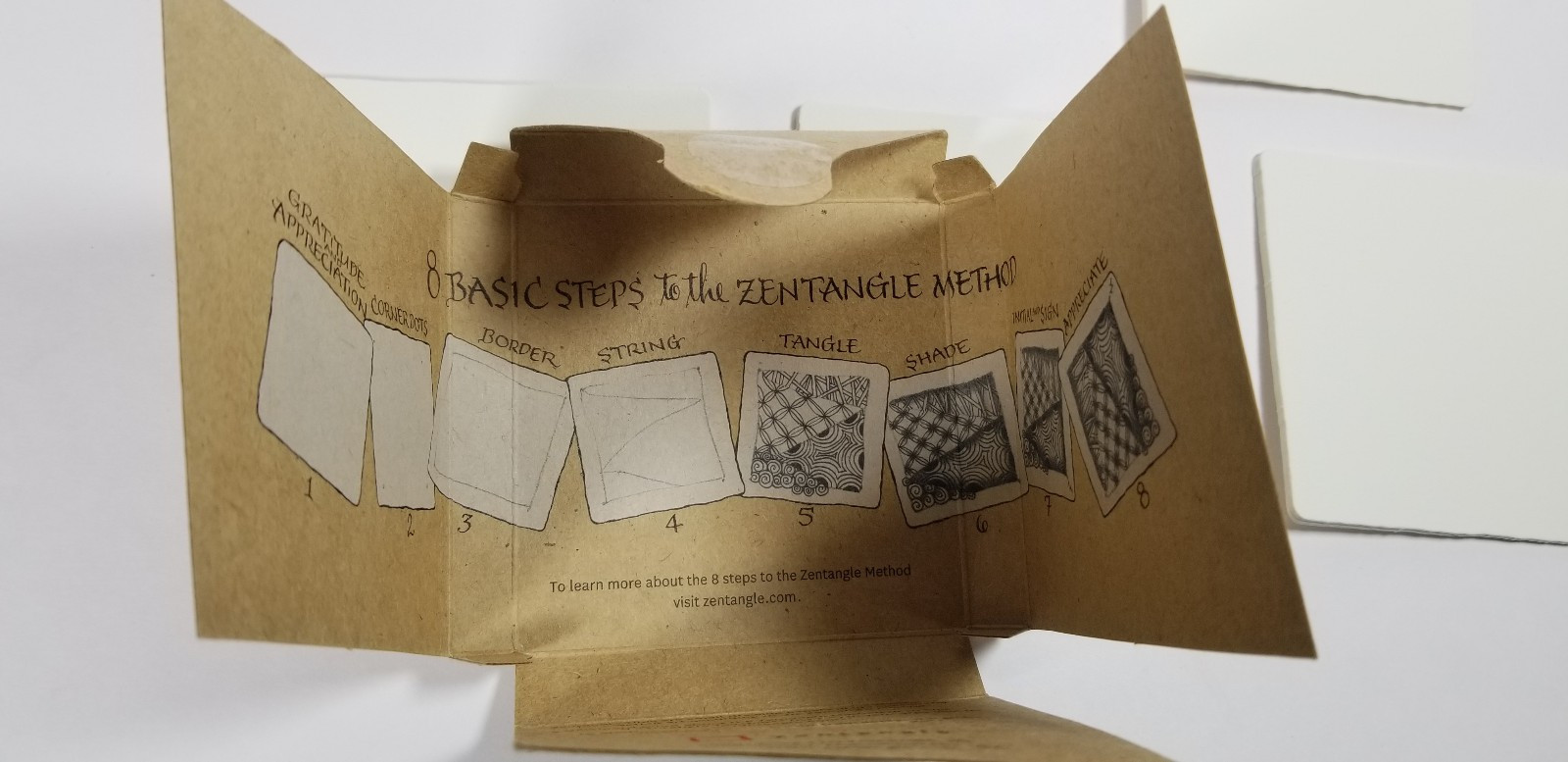 Zentangle Square Paper Tile Sampler Pack 20 Die-Cut Pieces