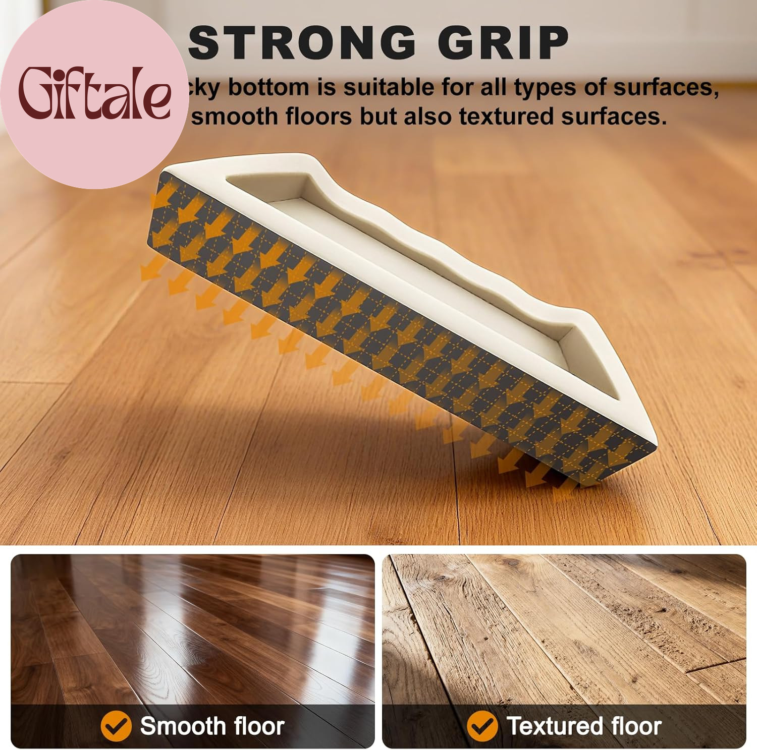Floor Gap Fixer Tool Kit – Heavy-Duty Plank Grabber & Washable Adhesive Pad for