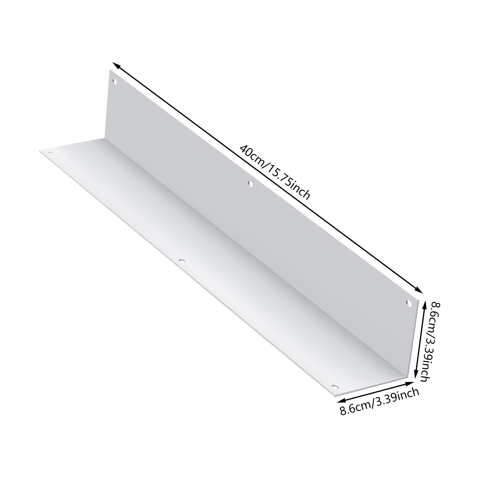2 PCS 89° Angled Aluminum Exterior Wall Corner Guards 3-3/8″× 3-3/8″ x 15-3/4″