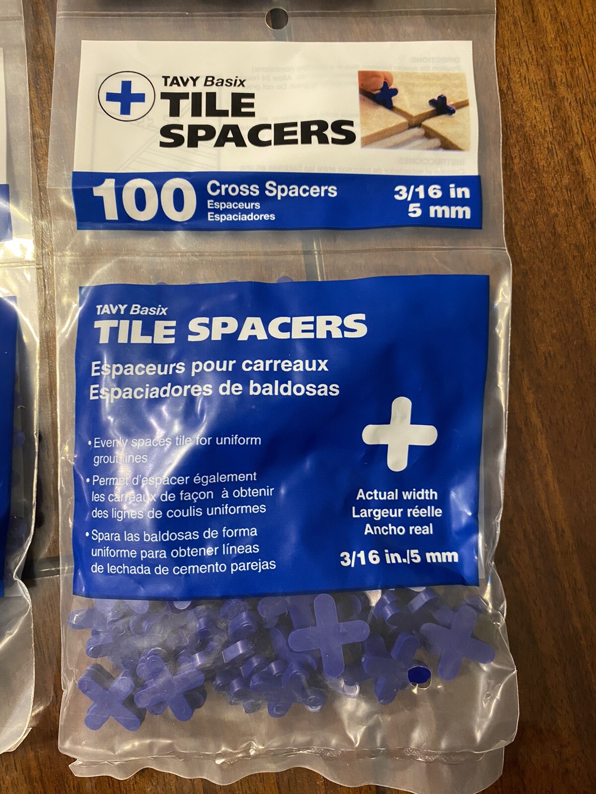 🔥🛠NEW Tavy Basix Cross Tile Grout Spacers 3/16in 5mm Ne(5x 100pcs) 🔥🛠