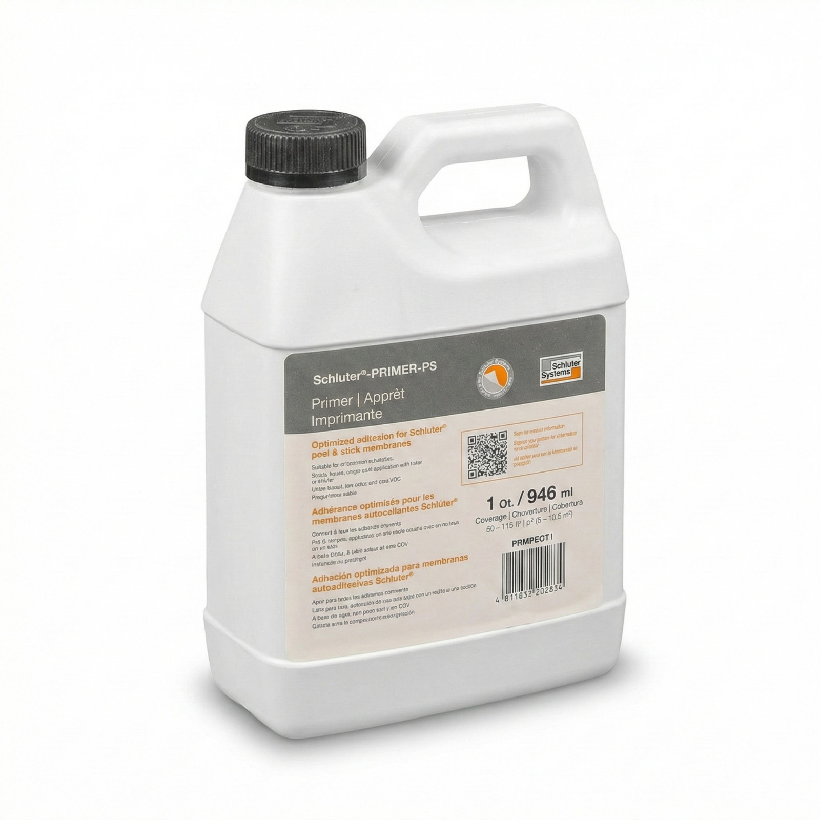 Schluter PRIMER Peel & Stick Primer – Quick Drying, Water Based, 1 QT (946 ML)