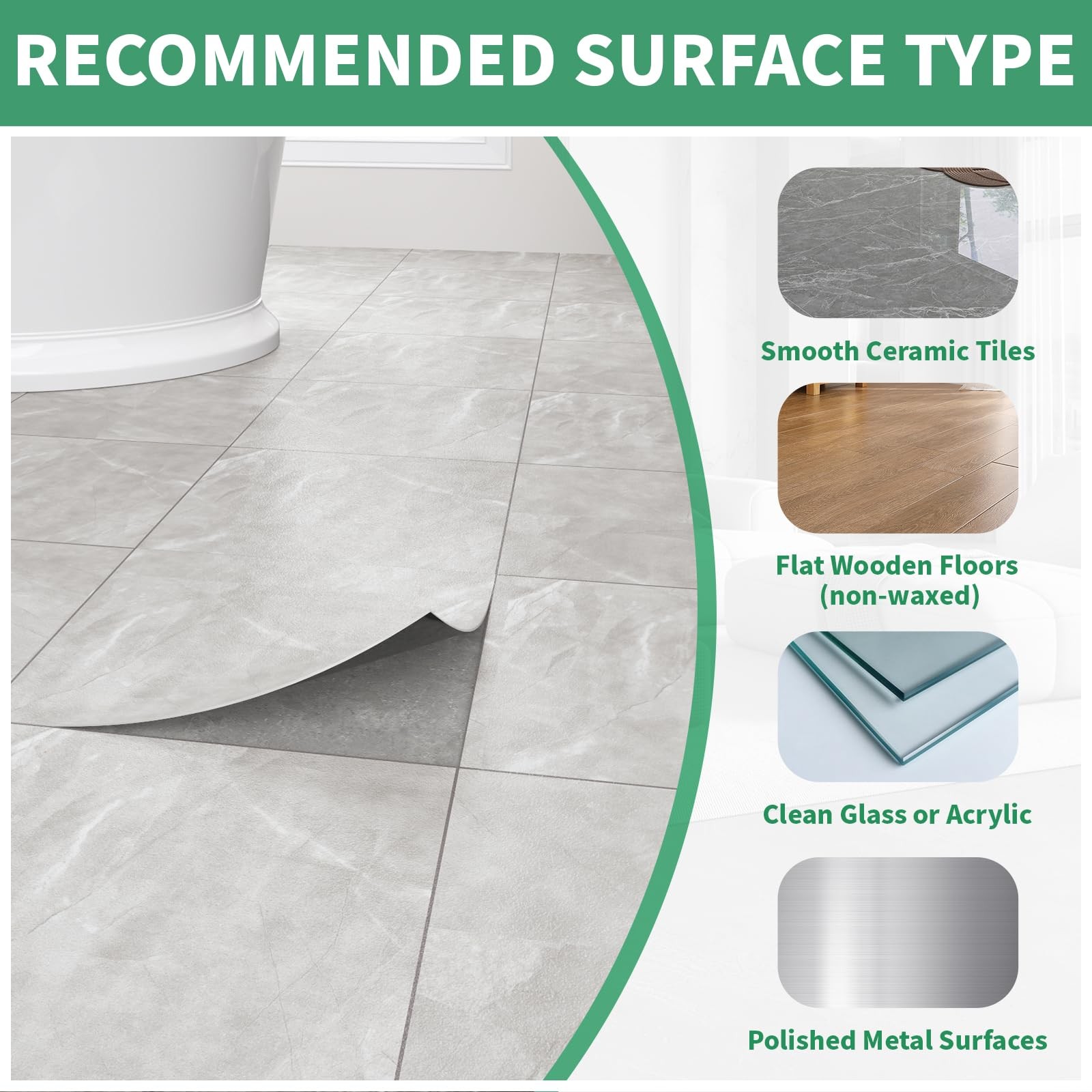 20 Pack Cover 20 Sq.Ft Peel and Stick Floor Tiles, 12” x 12” Self Adhesive Vi…