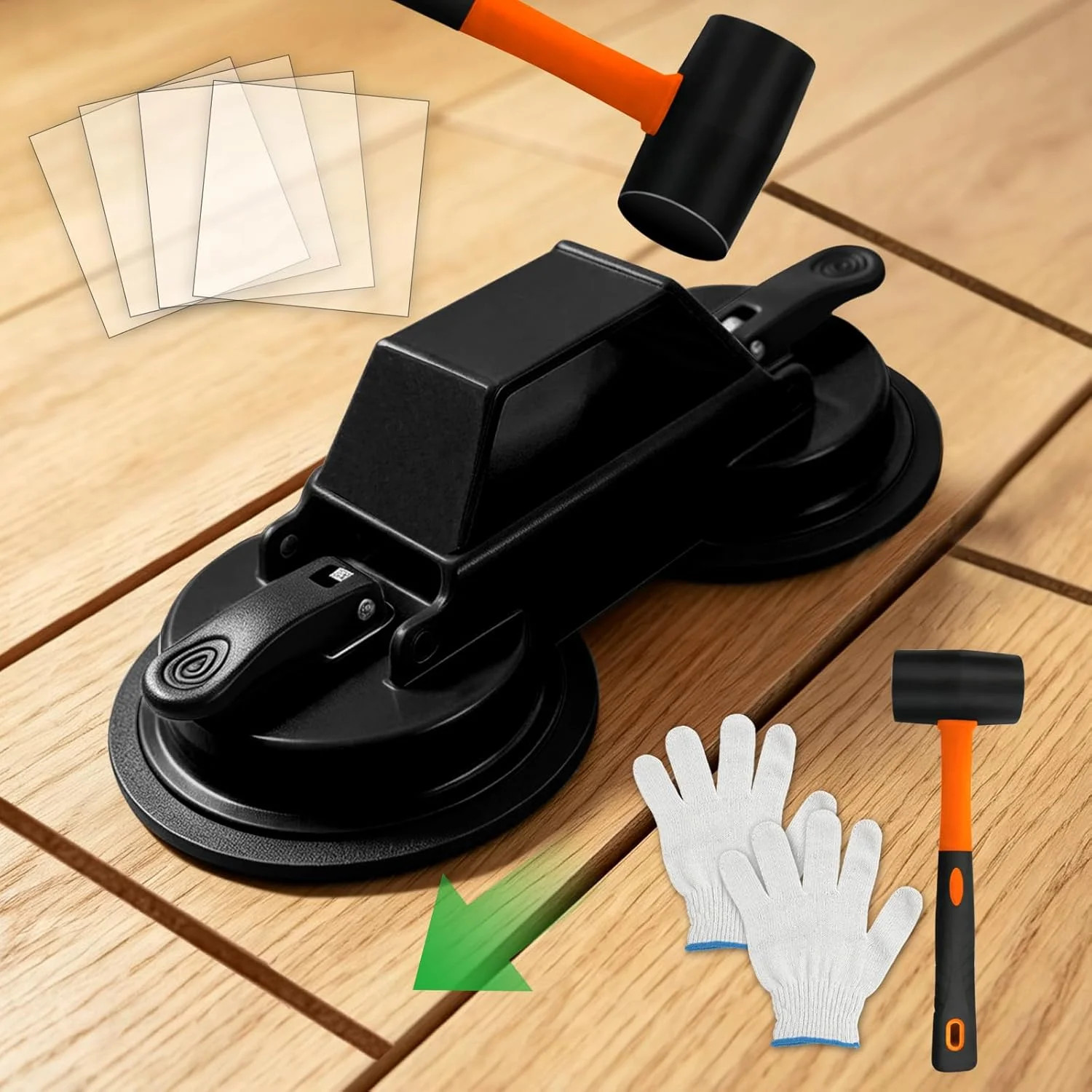 Floor Gap Fixer Tool to Fix a Floor, Vinyl Floor Repair Kit with Strong Suction
