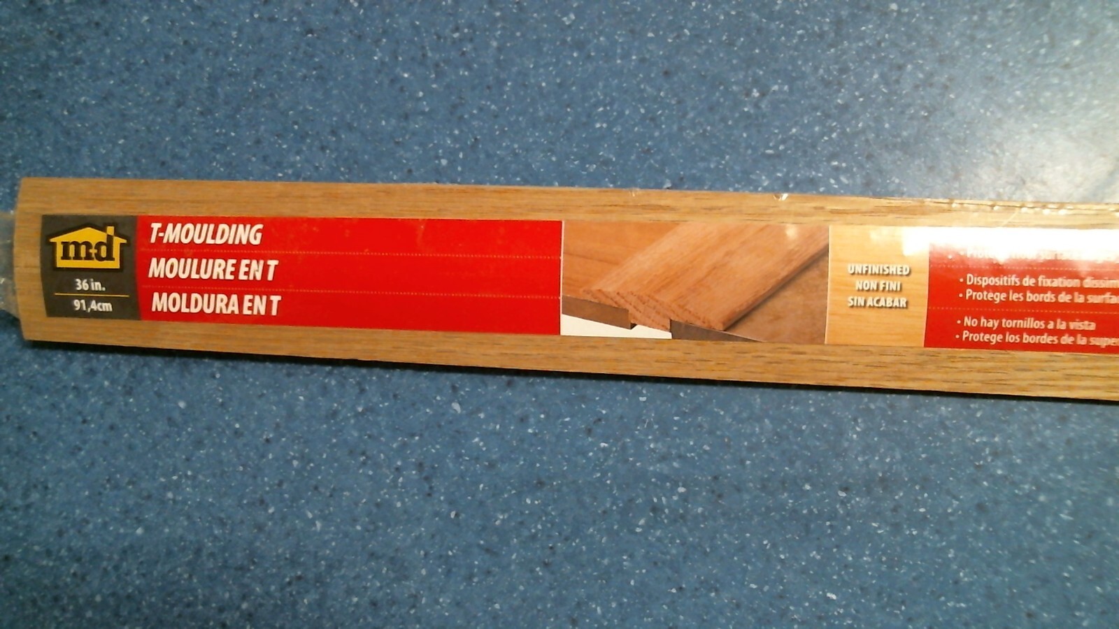 m-d 48941, 36″ T-Moulding, Unfinished, FREE SHIPPING