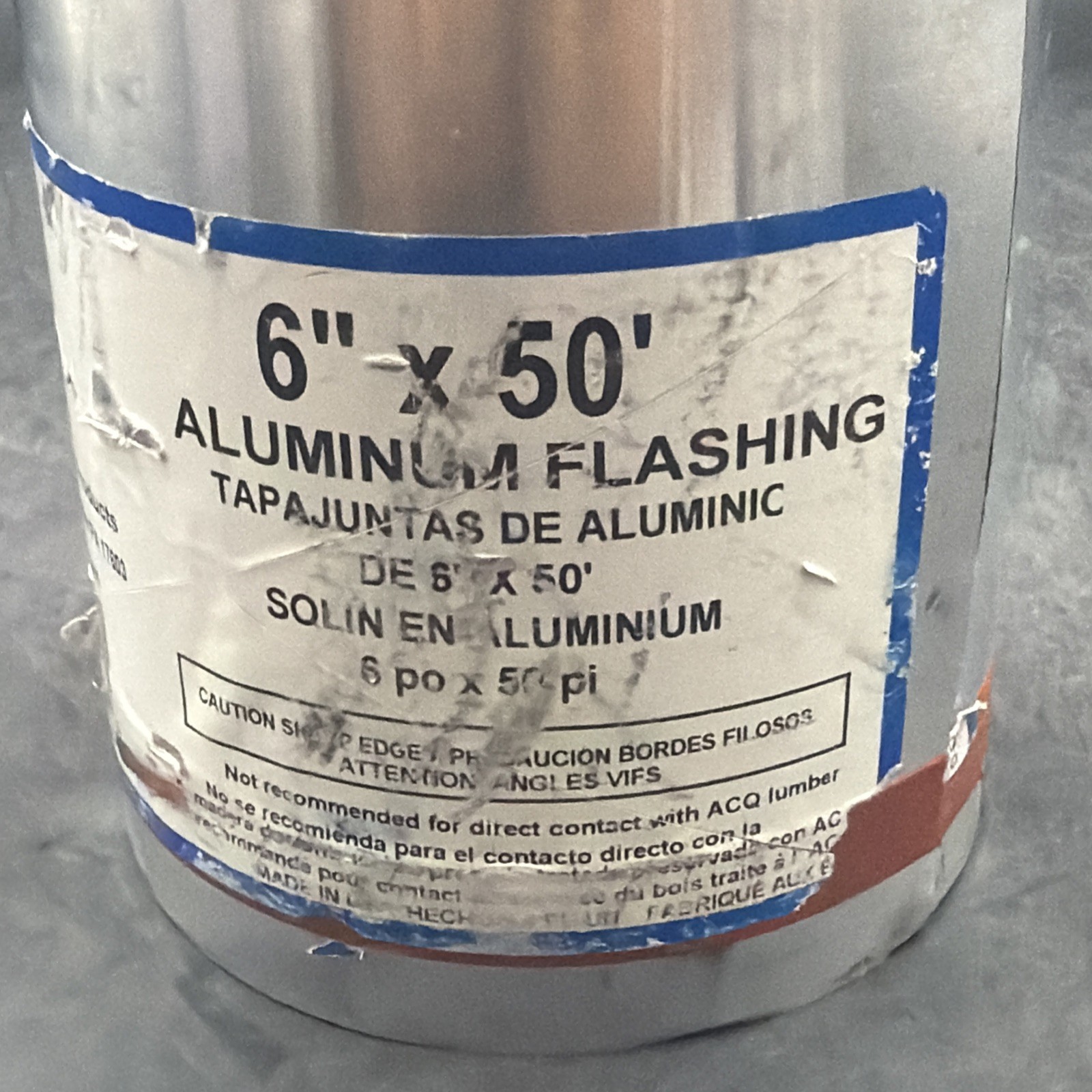 Amerimax 68006: 6 inch x 50ft. Mill Finish Aluminum Roll Valley Flashing