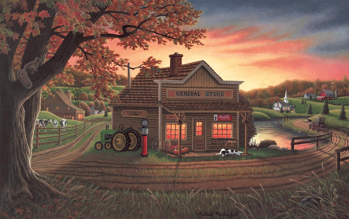 Ceramic Backsplash Tile Mural Woodland Landscape Woods – Country General Store