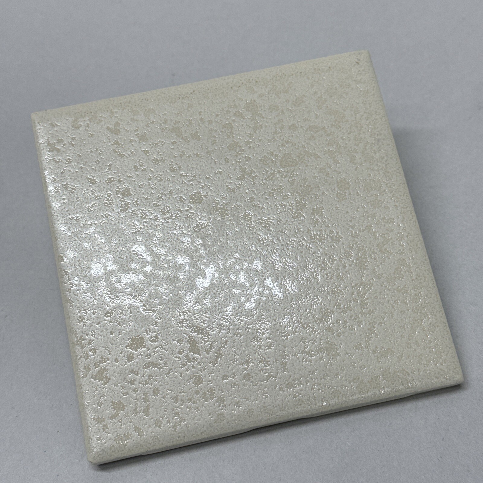 Parchment Florida Tile 4 1/4 Vintage FT Ceramic Crystal Glazed 4×4 Light Tan