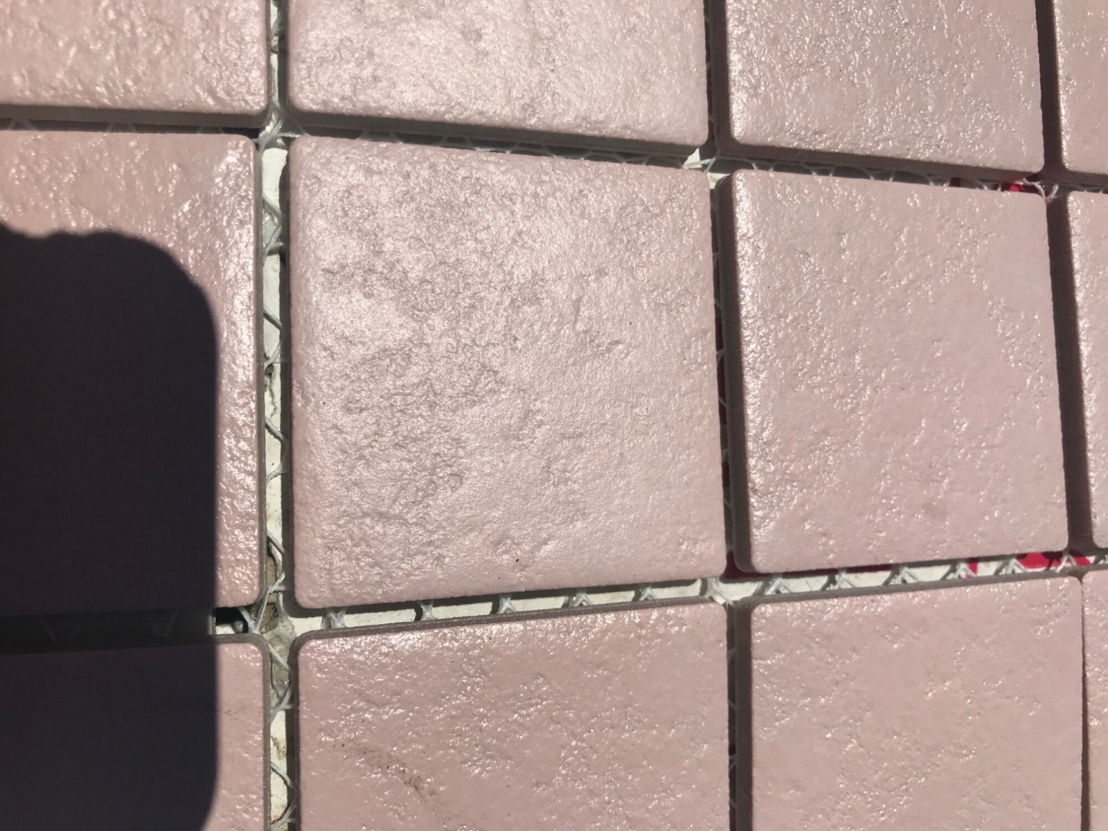 Vintage Latco Nuance Ceramic Floor Tiles 2 1/8 x 2 1/8x Pink Nuf Square Japan 2