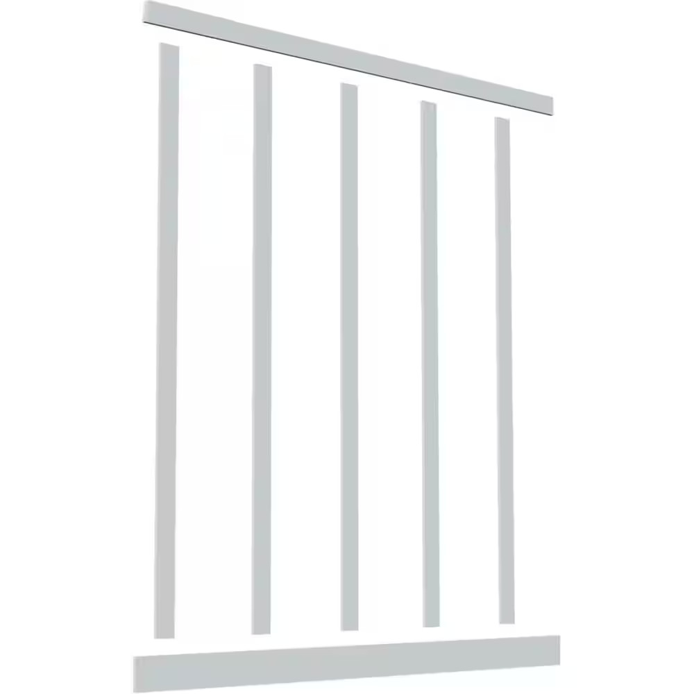 5/8 In. X 96 In. X 104 In. Expanded Cellular PVC Classic Shaker Moulding Kit (Fo