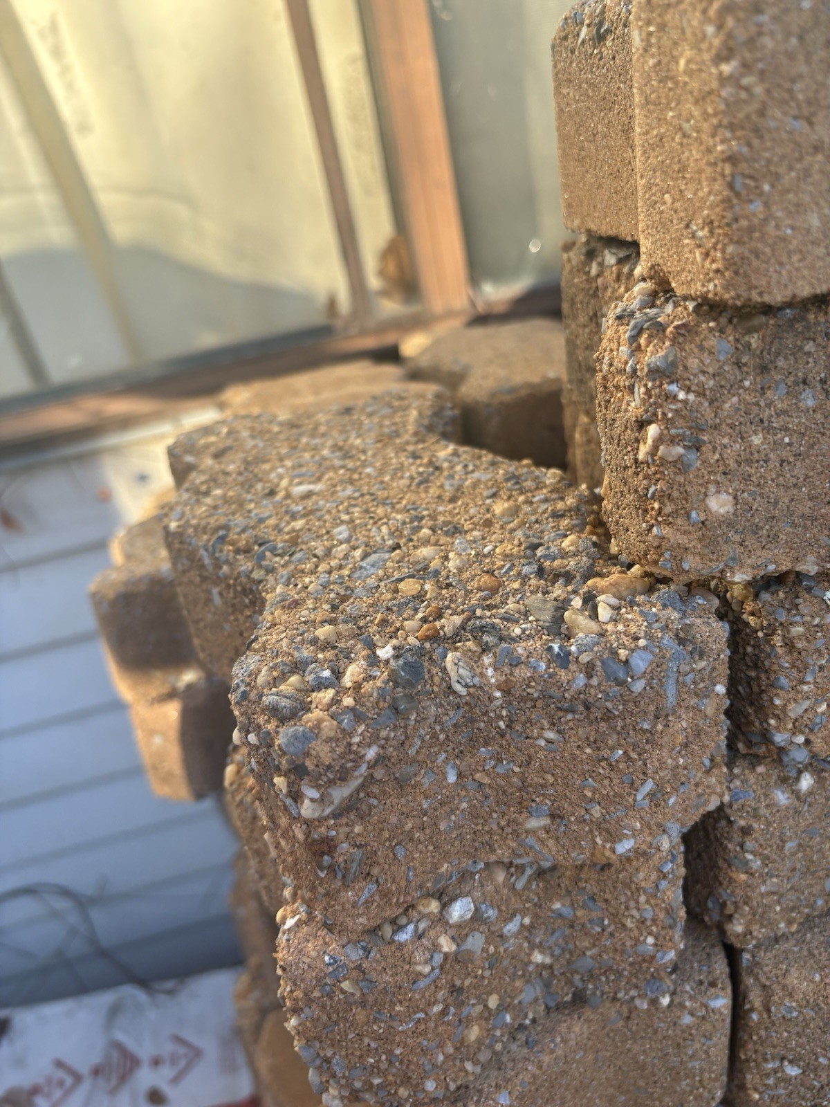 Patio Bricks, Used, Good Condition, Red Color, Lot Of 550