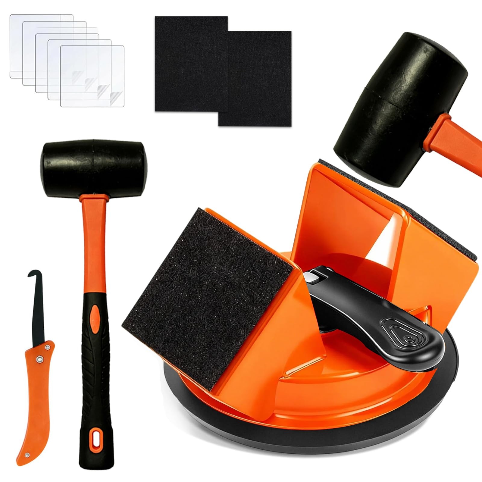 Floor Gap Fixer Tool with Strong Suction Cup & 45° Striking Surface,Includes …