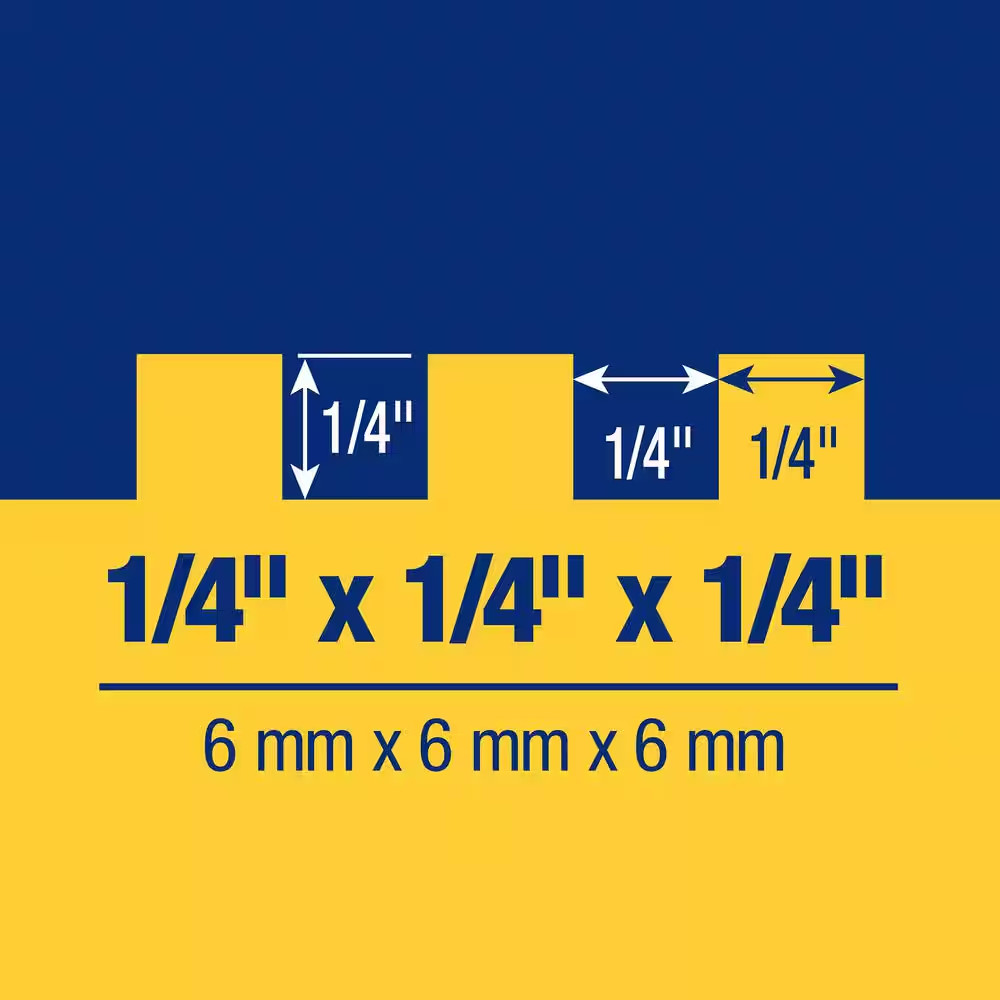 1/4 In. X 1/4 In. X 1/4 In. Stainless Steel Blade for Tile and Plank Flooring Sq