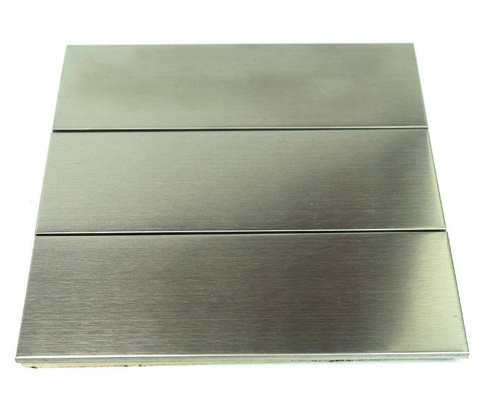 Ivy Hill Tile 2 in. x 6 in. Stainless Steel Subway Wall Tile Case (10 sq ft)