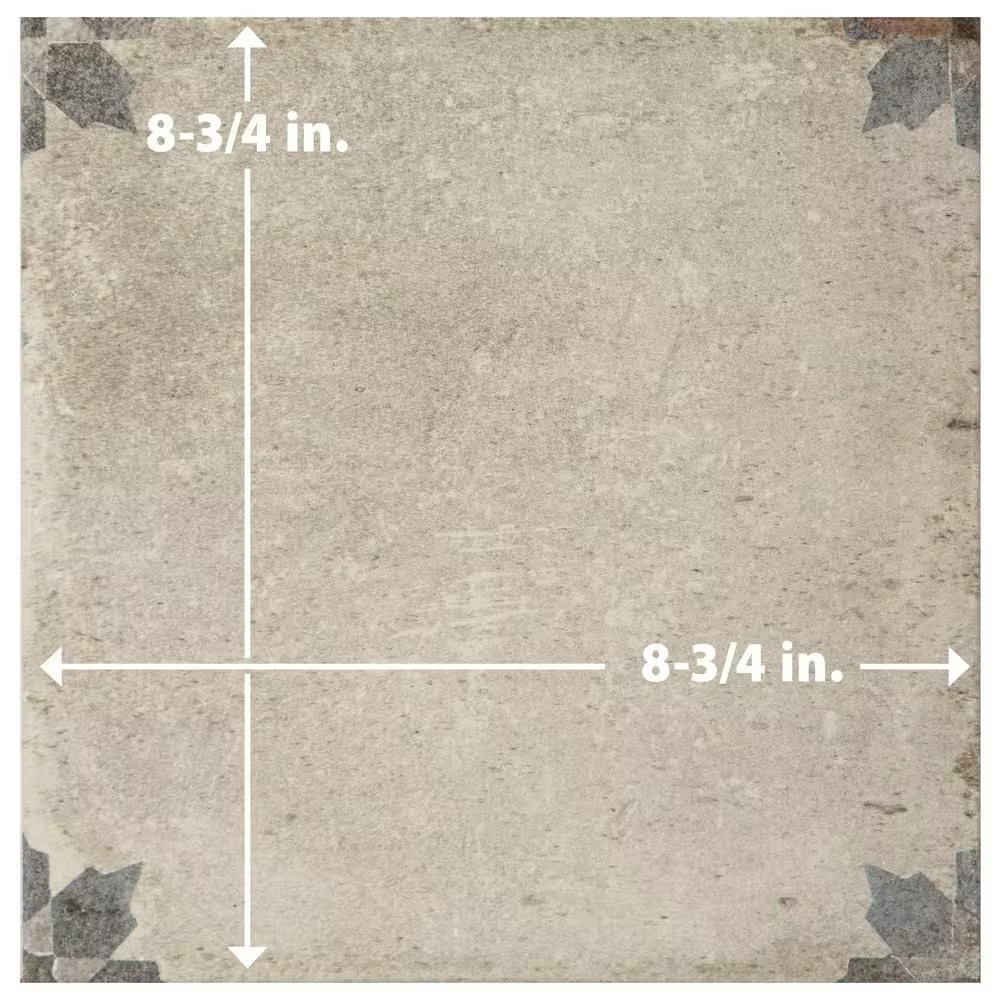 D’Anticatto Decor Arezzo 8-3/4 In. X 8-3/4 In. Porcelain Floor and Wall Tile (11